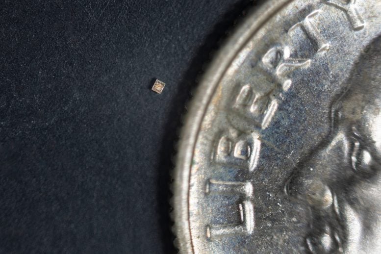 Tiny Sensor Next to Coin