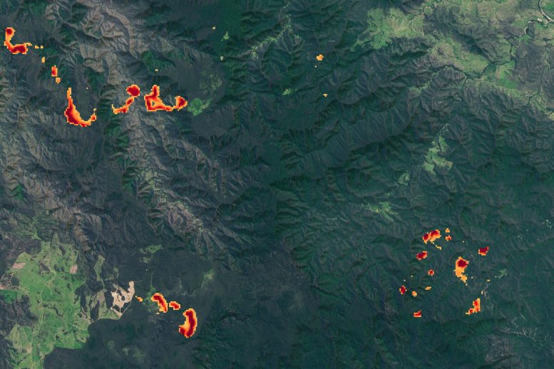 Compact Thermal Imager Captured Australia Fires