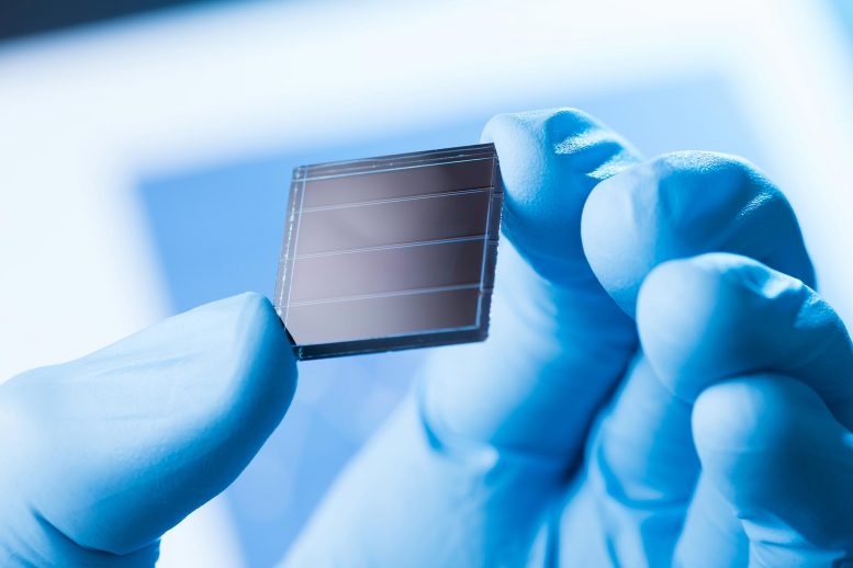 Solar Cell Research Concept