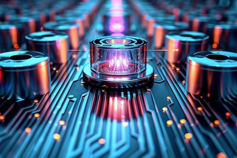 Advanced Electronics Spintronics Art Illustration