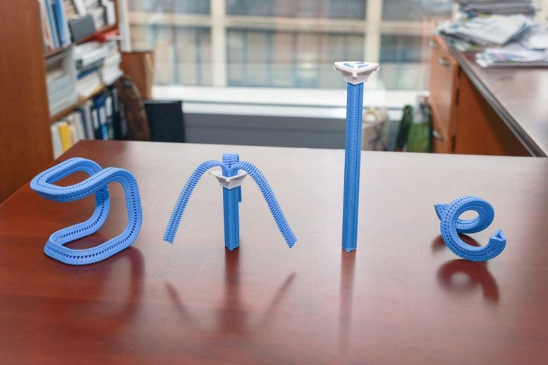 Y Zipper Shape Shifting Structure Demonstration
