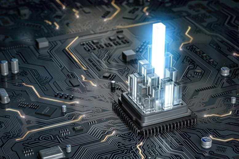 3D Silicon Chip Circuit Board